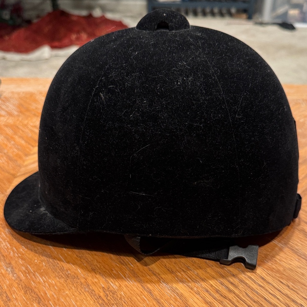 International Riding Helmets Black Equestrian Velvet Helmet